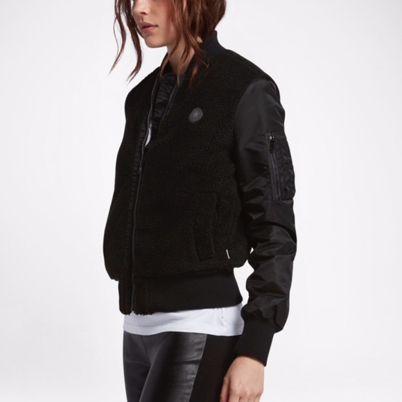 CONVERSE Sherpa Bomber Jacket - Picture 1 of 9